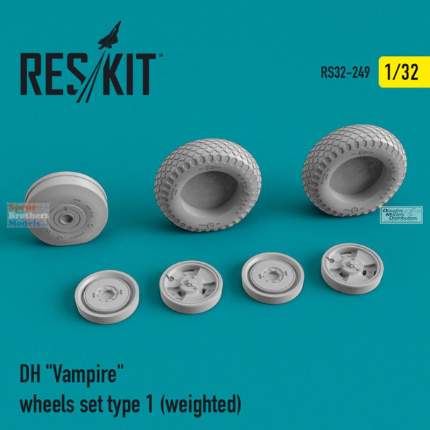 RESRS320249 1:32 ResKit DH Vampire Weighted Wheels Set Type 1