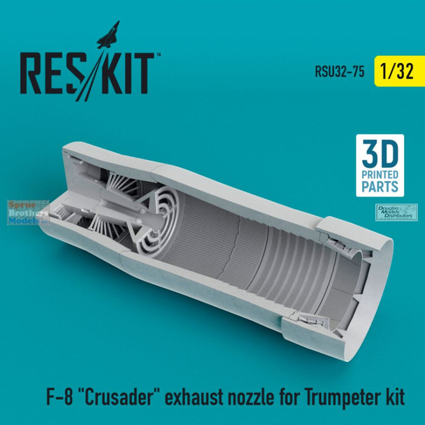 RESRSU320075U 1:32 ResKit F-8 Crusader Exhaust Nozzle (TRP kit)