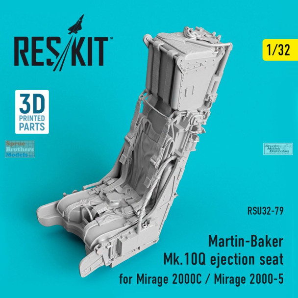 RESRSU320079U 1:32 ResKit Martin Baker Mk.10Q Ejection Seat (for Mirage 2000C / 2000-5)