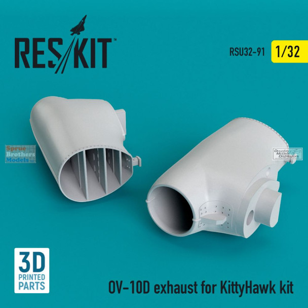 RESRSU320091U 1:32 ResKit OV-10D Bronco Exhaust (KTH kit)