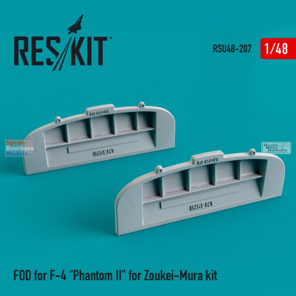 RESRSU480207U 1:48 ResKit F-4 Phantom II FOD Covers (ZKM kit)