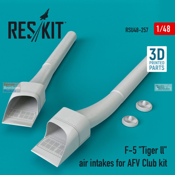 RESRSU480257U 1:48 ResKit F-5 Tiger II Air Intakes (AFV kit)