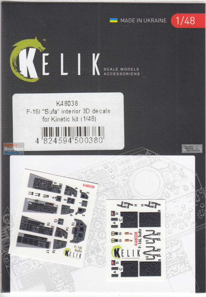 RESK48038K 1:48 ResKit/Kelik 3D Detail Set - F-16I Sufa (KIN kit)