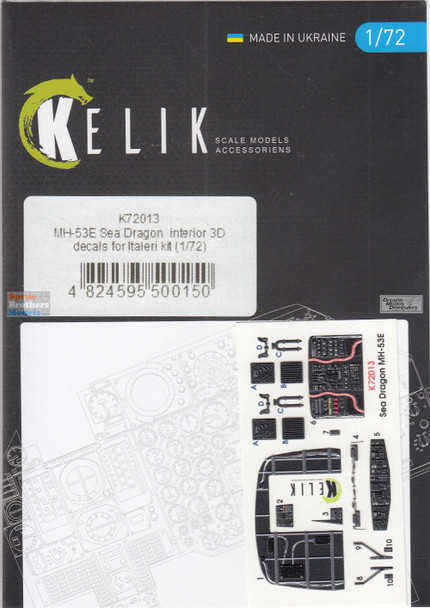 RESK72013K 1:72 ResKit/Kelik 3D Detail Set - MH-53E Sea Dragon (ITA kit)