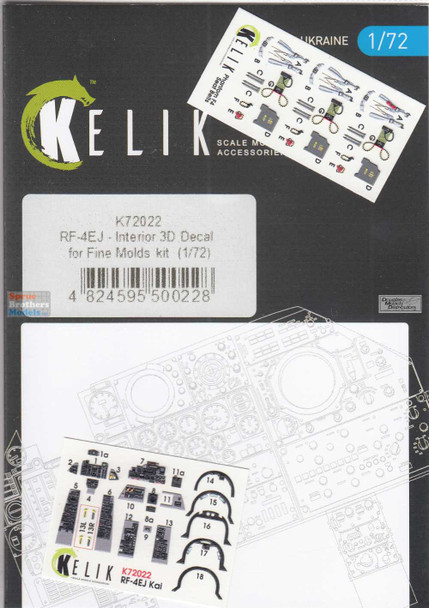RESK72022K 1:72 ResKit/Kelik 3D Detail Set - RF-4EJ Phantom II (FNM kit)