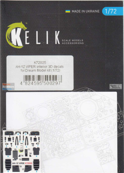 RESK72025K 1:72 ResKit/Kelik 3D Detail Set - AH-1Z Viper (DRM kit)