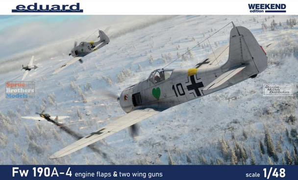 EDU84117 1:48 Eduard Weekend Edition - Fw190A-4 (with Engine Flaps & Two Wing Guns)