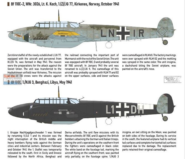 EDU08209 1:48 Eduard Messerschmitt Bf 110C ProfiPack