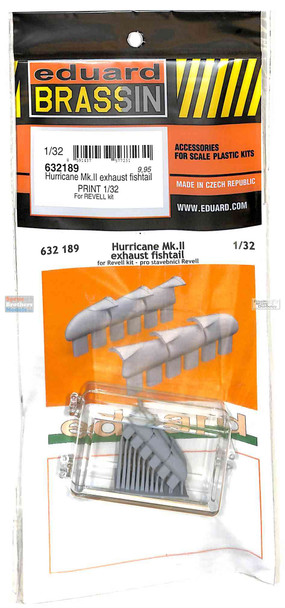 EDU632189 1:32 Eduard Brassin PRINT Hurricane Mk.II Exhaust Fishtail (REV kit)