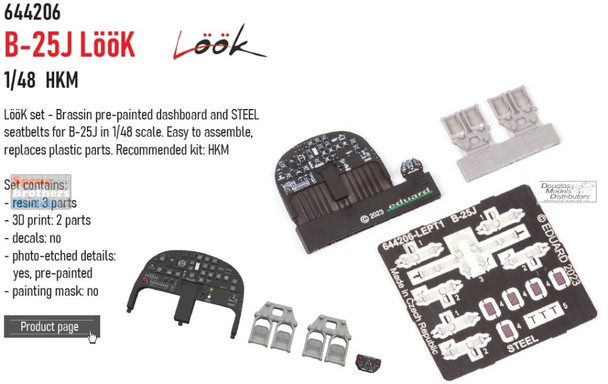 EDU644206 1:48 Eduard Look - B-25J Mitchell (HKM kit)