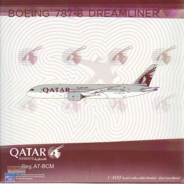 NGM59008 1:400 NG Model Qatar Airways B787-8 Reg A7-BCM (pre-painted/pre-built)