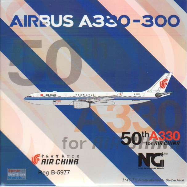 NGM62047 1:400 NG Model Air China Airbus A330-300 Reg #B-5977 '50th A330 for Air China' (pre-painted/pre-built)