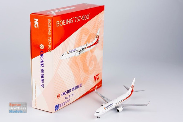 NGM79019 1:400 NG Model OK Air B737-900ER Reg #B-1291 (pre-painted/pre-built)