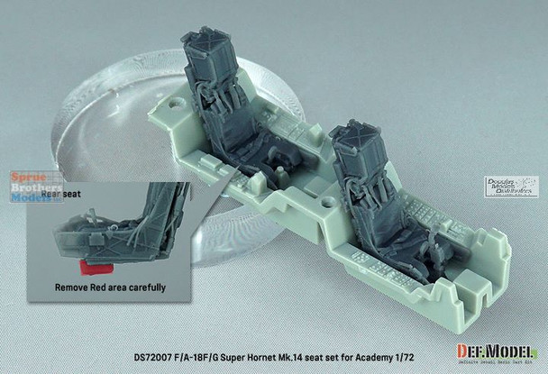 DEFDS72007 1:72 DEF Model F-18F Super Hornet EA-18G Growler Mk.14 Seat Set (ACA kit)