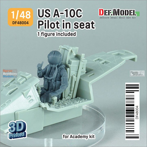 DEFDF48004 1:48 DEF Model Figure - US A-10C Thunderbolt II Pilot Figure In Seat (ACA kit)