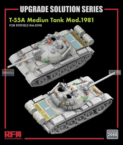 RFMRM2055 1:35 Rye Field Model T-55A Tank Mod. 1981 Upgrade Set (RFM kit)