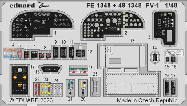 EDUFE1348 1:48 Eduard Color Zoom PE - PV-1 Ventura (ACA kit)