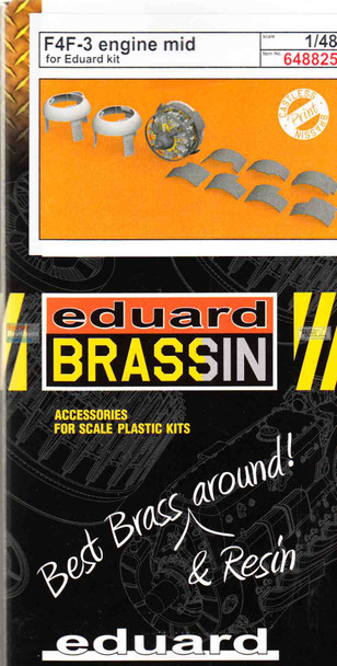 EDU648825 1:48 Eduard Brassin PRINT - F4F-3 Wildcat Engine Mid (EDU kit)