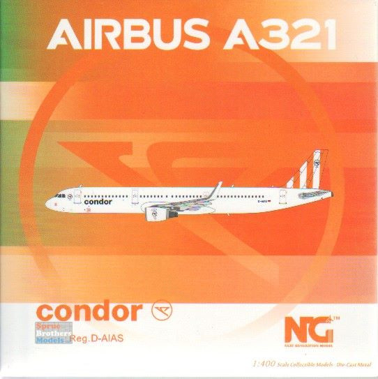 NGM13079 1:400 NG Model Condor Airbus A321 Reg #D-AIAS Yellow Tail