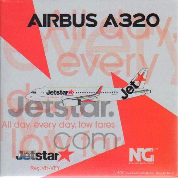 NGM15012 1:400 NG Model Jetstar Airbus A320-200 Reg #VH-VFY (pre-painted/pre-built)