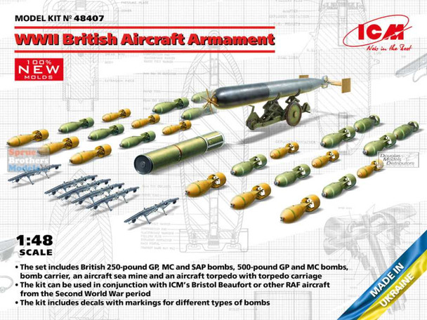 ICM48407 1:48 ICM WW2 British Aircraft Armament