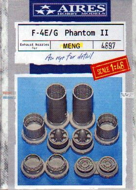 ARS4897 1:48 Aires F-4E F-4G Phantom II Exhaust Nozzle Set (MNG kit)