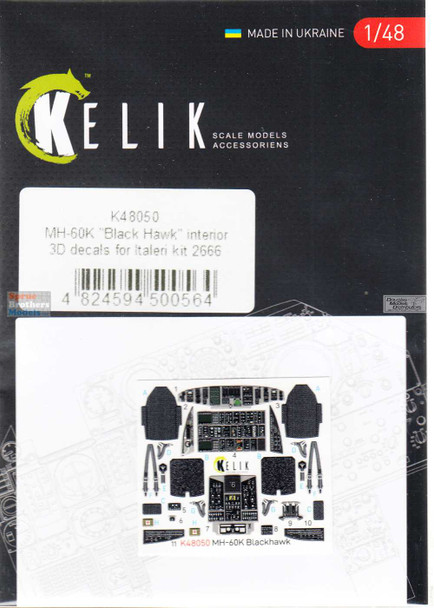 RESK48050K 1:48 ResKit/Kelik 3D Detail Set - MH-60K Blackhawk (ITA kit)