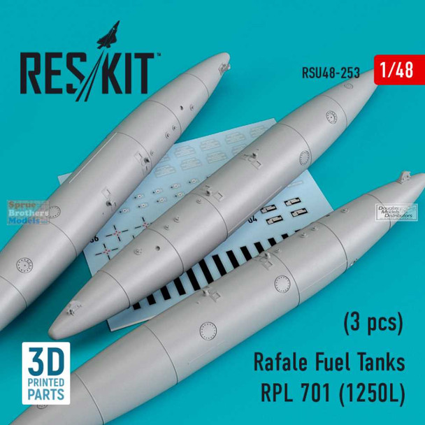 RESRSU480253U 1:48 ResKit Rafale Fuel Tanks RPL 701 (1250 L)