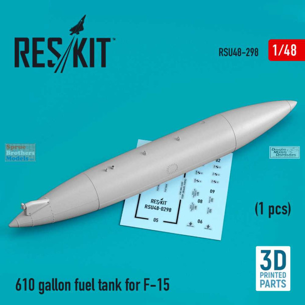 RESRSU480298U 1:48 ResKit 610-Gallon Fuel Tank for F-15