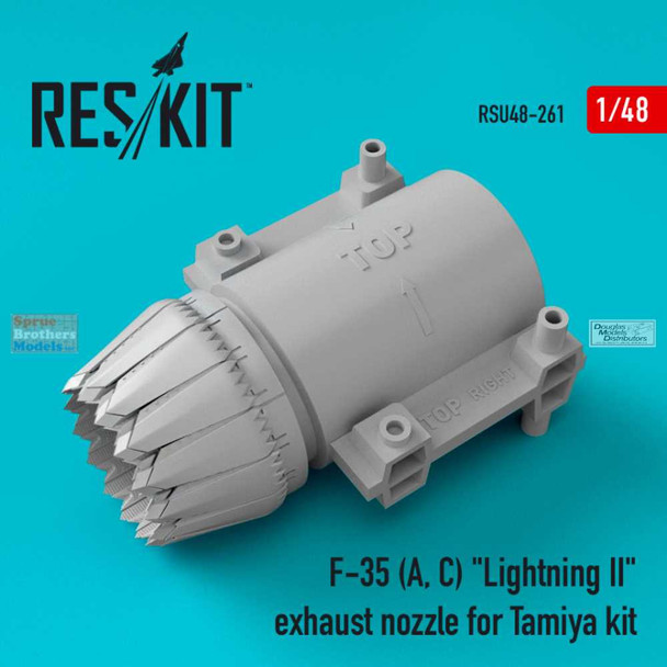 RESRSU480261U 1:48 ResKit F-35A F-35C Lightning II Exhaust Nozzle (TAM kit)