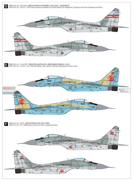 LNRL7212 1:72 Great Wall Hobby MiG-29A Fulcrum 9-12 Late Type