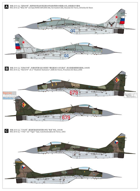 LNRL7212 1:72 Great Wall Hobby MiG-29A Fulcrum 9-12 Late Type