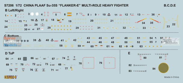 LNRS7206 1:72 Great Wall Hobby PLAAF Su-35S Flanker E