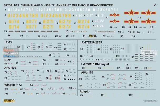 LNRS7206 1:72 Great Wall Hobby PLAAF Su-35S Flanker E