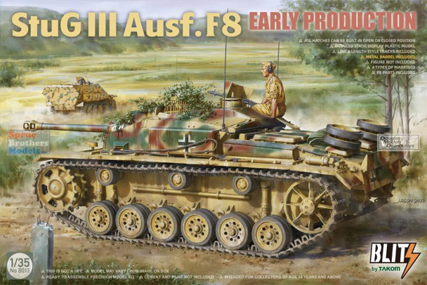 TAK08013 1:35 Blitz by Takom - StuG.III Ausf.F8 Early Production