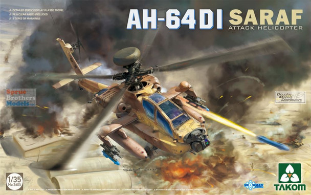 TAK02605 1:35 Takom AH-64DI Saraf Attack Helicopter