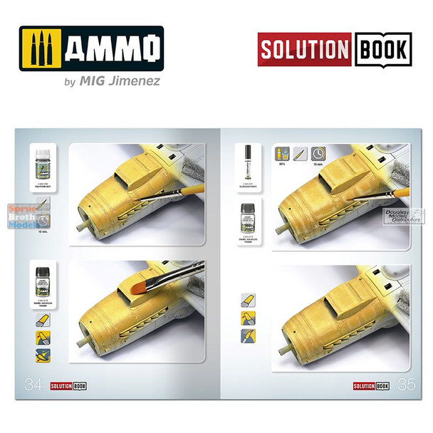 AMM6526 AMMO by Mig Solution Book - How To Paint WW2 Luftwaffe Mid War Aircraft