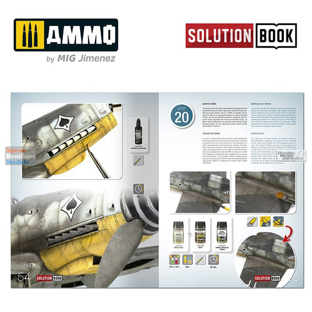 AMM6526 AMMO by Mig Solution Book - How To Paint WW2 Luftwaffe Mid War Aircraft