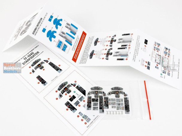 RFSQS32125 1:32 Red Fox Studio Quick Set Acrylic Instrument Panel - TF-104G Starfighter (ITA kit)