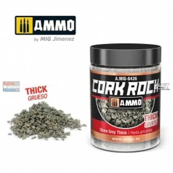 AMM8426 AMMO by Mig Cork Rock - Stone Grey Thick 100ml