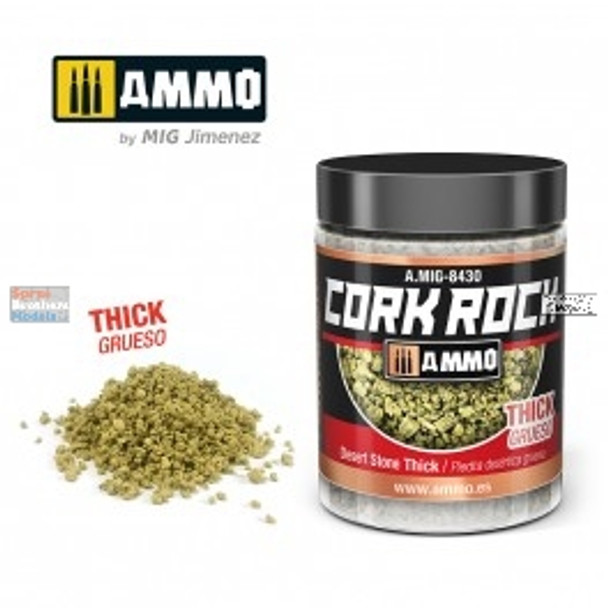 AMM8430 AMMO by Mig Cork Rock - Desert Stone Thick 100ml