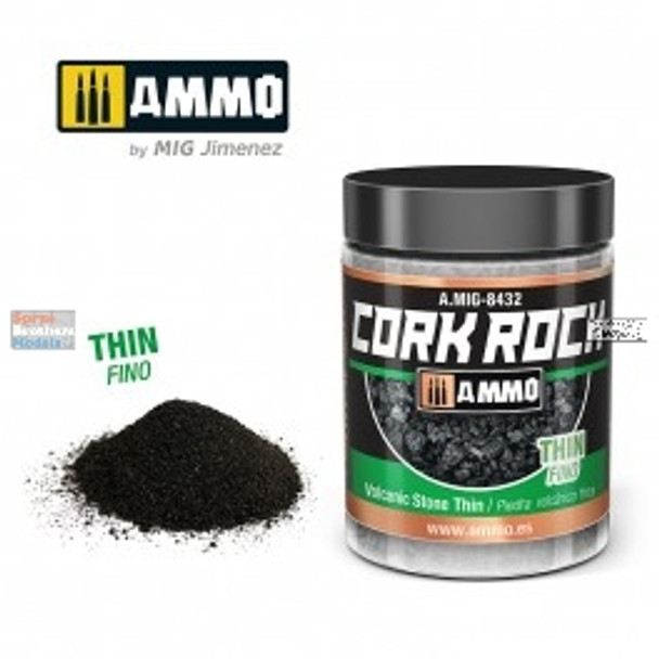 AMM8432 AMMO by Mig Cork Rock - Volcanic Stone Thin 100ml