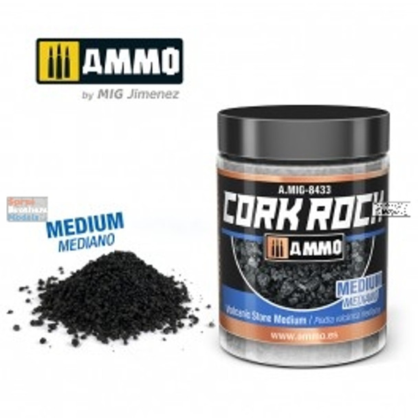 AMM8433 AMMO by Mig Cork Rock - Volcanic Stone Medium 100ml