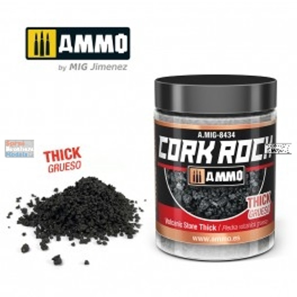 AMM8434 AMMO by Mig Cork Rock - Volcanic Stone Thick 100ml