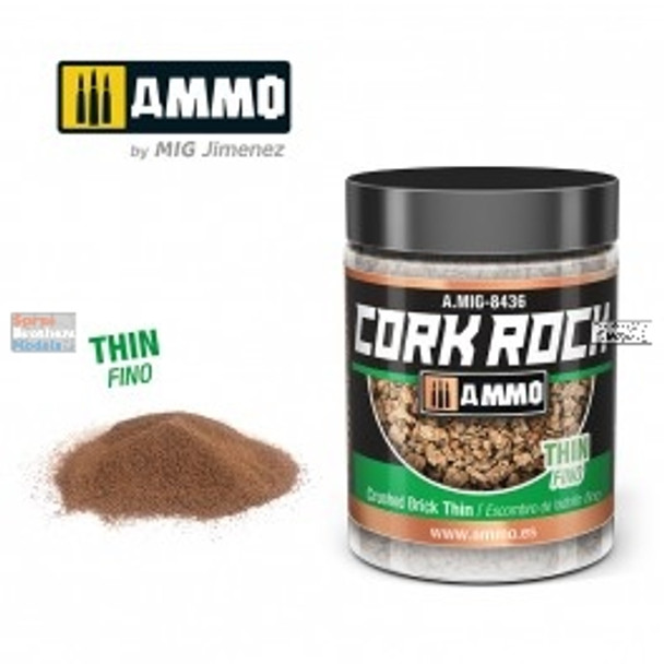AMM8436 AMMO by Mig Cork Rock - Crushed Brick Thin 100ml