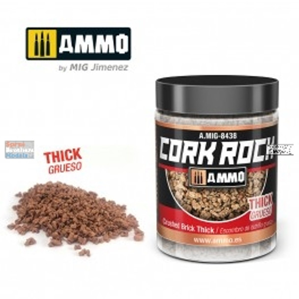 AMM8438 AMMO by Mig Cork Rock - Crushed Brick Thick 100ml