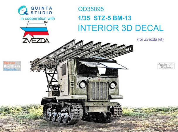 QTSQD35095 1:35 Quinta Studio Interior 3D Decal - STZ-5 BM-13 (ZVE kit)