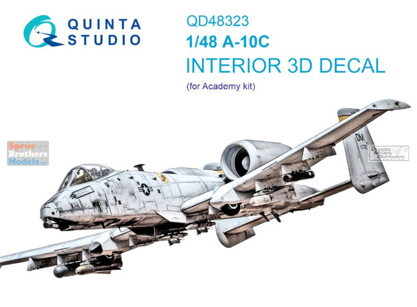 QTSQD48323 1:48 Quinta Studio Interior 3D Decal - A-10C Thunderbolt II (ACA kit)