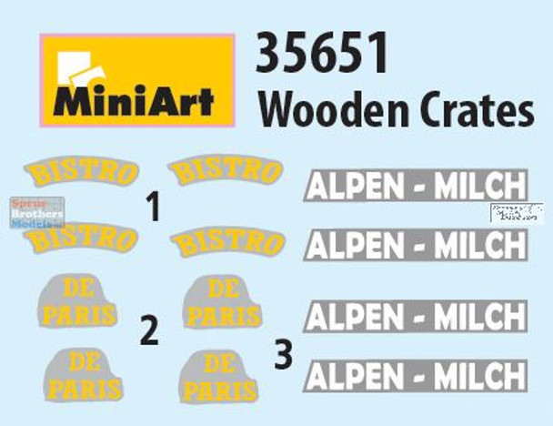 MIA35651 1:35 Miniart Wooden Crates