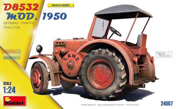 MIA24007 1:24 Miniart German Tractor D8532 Mod. 1950